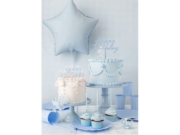 PartyDeco SCS-13-011J, Stearinlys, Blå, 13 stykker