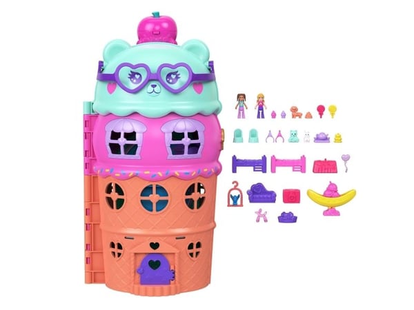 Polly Pocket Ice House figursett med basseng Mattel