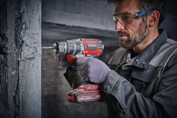Einhell TP-CD 18/70 Li-i BL, Boremaskin med pistolgrep, Nøkkelløs, Børsteløs, Sort, Rød, 1,3 cm, 32000 RPM