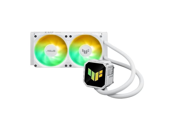 ASUS TUF Gaming LC III 240 ARGB - White Edition - væskekjølesystem for prosessor - Radiatorstørrelse: 240 mm - (for: AM4, AM5, LGA1851, LGA1700, LG...