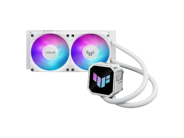 ASUS TUF Gaming LC III 240 ARGB - White Edition - væskekjølesystem for prosessor - Radiatorstørrelse: 240 mm - (for: AM4, AM5, LGA1851, LGA1700, LG...