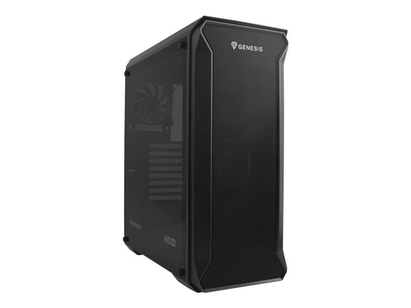 Genesis Irid 505 - Tower - ATX - ingen strömförsörjning (ATX) - svart - USB/ljud