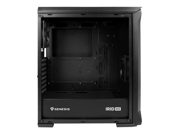 Genesis Irid 505 - Tower - ATX - ingen strömförsörjning (ATX) - svart - USB/ljud
