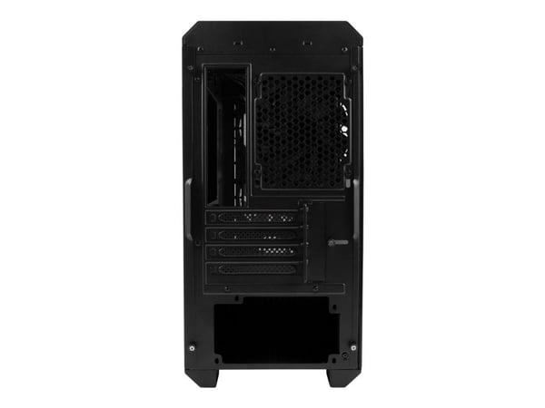 Genesis Irid 503 - Tower - micro ATX - genomskinlig sidopanel (härdat glas) - ingen strömförsörjning (ATX) - svart - USB/ljud