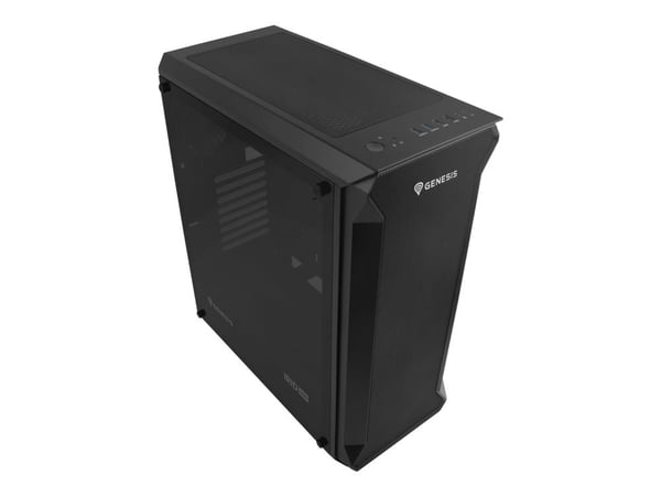 Genesis Irid 505 - Tower - ATX - ingen strömförsörjning (ATX) - svart - USB/ljud