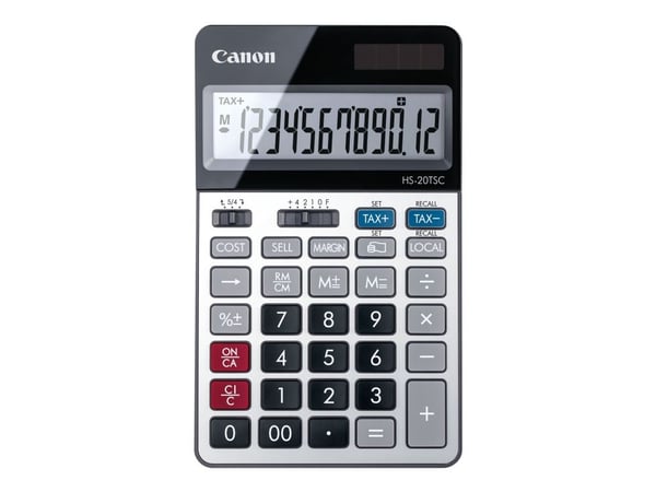 Canon HS-20TSC - Skrivebordskalkulator - 12 sifre - solpanel, batteri
