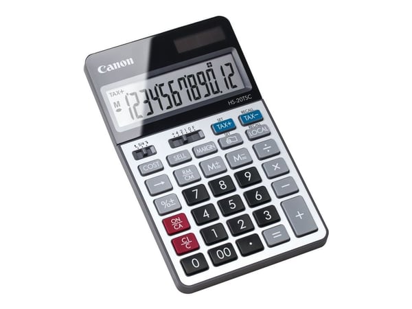 Canon HS-20TSC - Skrivebordskalkulator - 12 sifre - solpanel, batteri
