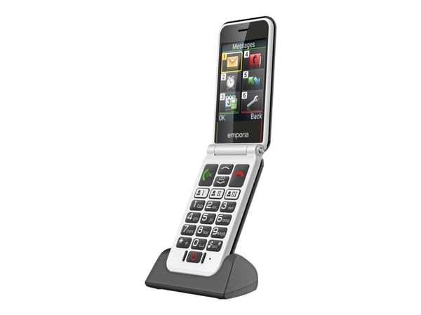 Emporia SIMPLICITYglam.4G, Avattava, Yksittäinen SIM, 7,11 cm (2.8"), Bluetooth, 1300 mAh, musta