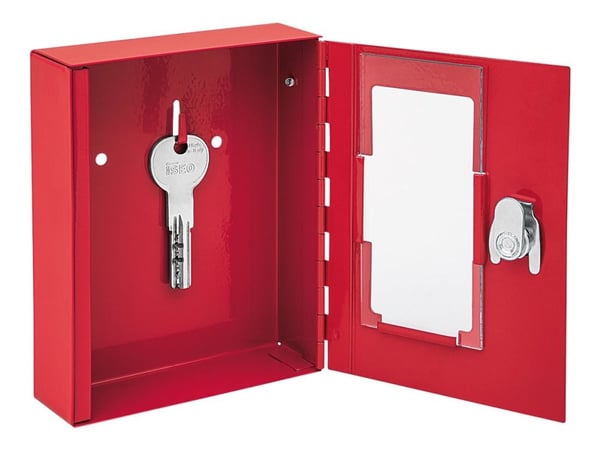 WeDo - Emergency key cabinet - stål - röd