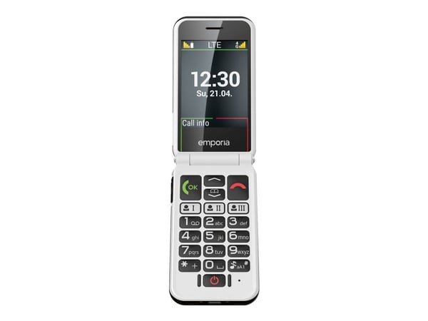 Emporia SIMPLICITYglam.4G, Avattava, Yksittäinen SIM, 7,11 cm (2.8"), Bluetooth, 1300 mAh, musta