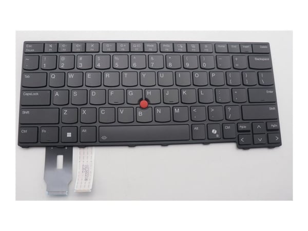 Sunrex - Erstatningstastatur for bærbar PC - med Trackpoint - bakbelysning - QWERTY - Engelsk - svart - FRU