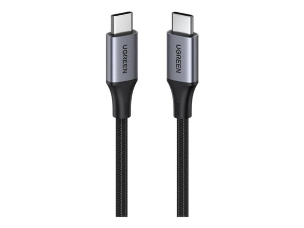 Ugreen - USB-kabel - USB-C (hann) til USB-C (hann) - USB 2.0 - 48 V - 5 A - 2 m - USB Power Delivery 3.1 (240W)