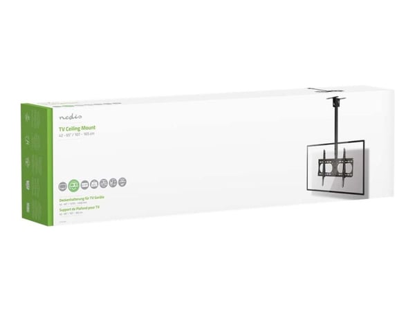 Nedis TVCM1350BK - Brakett - full bevegelse - for TV - stål - svart - skjermstørrelse: 42"-65" - takmonterbar