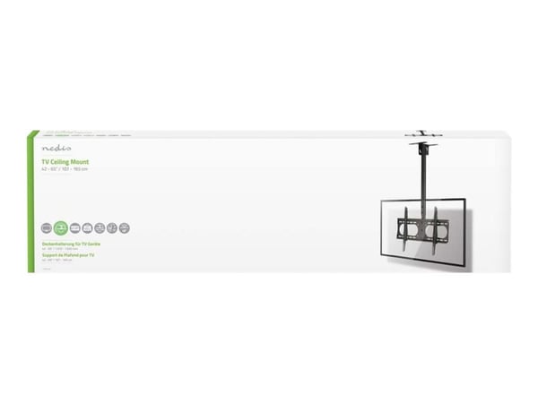 Nedis TVCM1350BK - Brakett - full bevegelse - for TV - stål - svart - skjermstørrelse: 42"-65" - takmonterbar