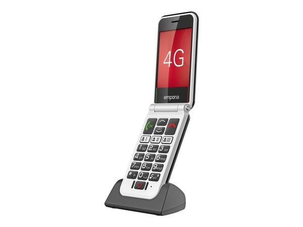 Emporia SIMPLICITYglam.4G, Avattava, Yksittäinen SIM, 7,11 cm (2.8"), Bluetooth, 1300 mAh, musta