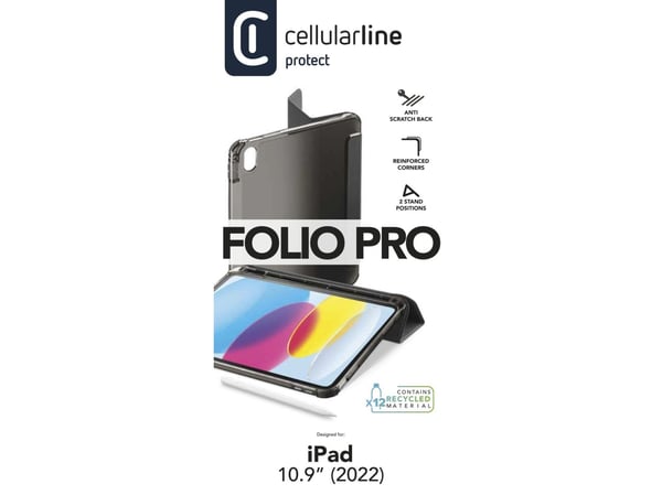 Cellularline 8018080452499, Folio, Apple, iPad 10.9'''' (2022), 27,7 cm (10.9"), 313 g