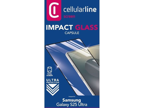 Cellularline 8018080491528, Samsung, Galaxy S25 Ultra, Fallbestandig, Ripebestandig, Sjokkresistent, Gjennomsiktig, 1 stykker