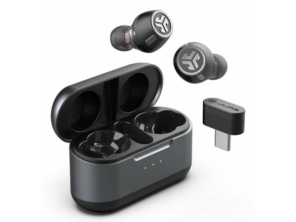 JLab Epic Lab - True wireless-hodetelefoner med mikrofon - i øret - Bluetooth