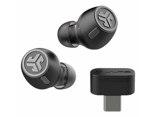 JLab Epic Lab - True wireless-hodetelefoner med mikrofon - i øret - Bluetooth