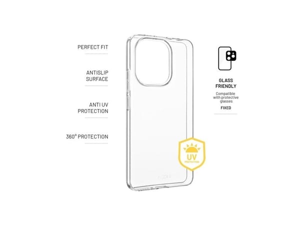 Mobilt bakdeksel Fast Redmi Note 13 Slim AntiUV, gjennomsiktig