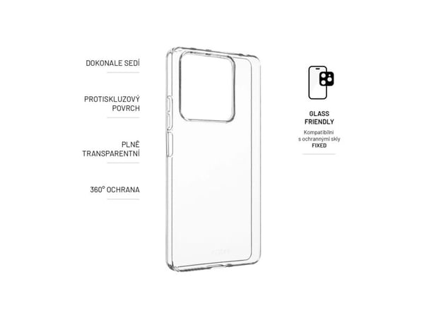 Mobile Back Cover Fixed Redmi Note 13 5G TPU Gel, läpinäkyvä, läpinäkyvä