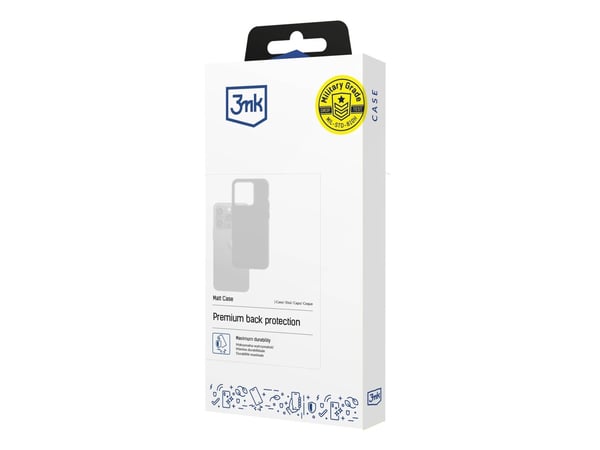 3mk Matt Case - Baksidedeksel for mobiltelefon - termoplast-polyuretan (TPU) - svart - for Samsung Galaxy S25 Ultra