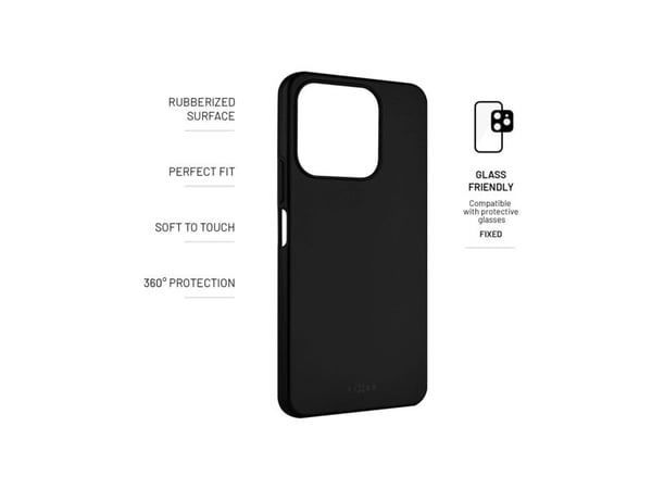Fixed Story - Baksidedeksel for mobiltelefon - termoplast-polyuretan (TPU) - svart - for Honor X6b