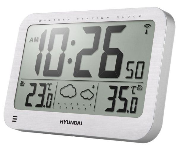 Hyundai WS 2331, Valkoinen, Lämpömittari sisäkäyttöön, Lämpömittari ulkokäyttöön, Lämpömittari, Lämpömittari, 0 - 50 °C, -20 - 50 °C