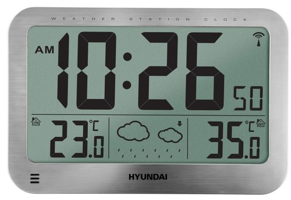 Hyundai WS 2331, Hvit, Inne Termometer, Utendørs Barometer, Termometer, Termometer, 0 - 50 °C, -20 - 50 °C