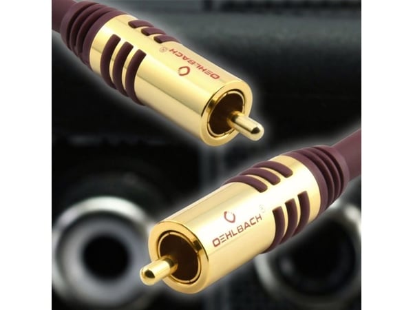 OEHLBACH NF Sub, RCA, Hankjønn, RCA, Hankjønn, 8 m, Svart