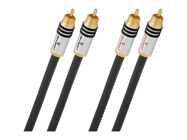 OEHLBACH NF 14 Master, 2 x RCA, Hankjønn, 2 x RCA, Hankjønn, 4 m, Antrasitt