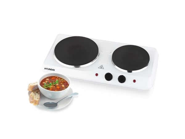 Hyundai EP 310 W, Hvit, Benkeplate, 47 cm, Innebygde kokeplater, Støpejern, 2 zone(s)