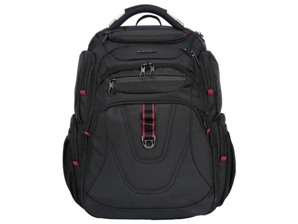 KROSER bærbar PC-ryggsekk TSA-vennlig 17,3" XL (passer opptil 43,9 cm) sort