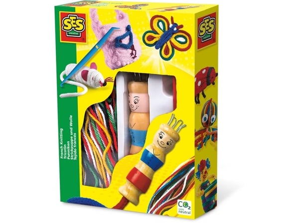 SES Creative Children''s French Knitting Kit, Lasten askartelusetti, 5 vuosi/vuosia, Puu, Monivärinen, 1 kpl