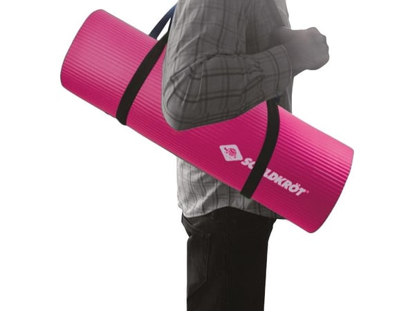 Schildkröt Fitness 960070, Treningsmatte til generelle formål, Rosa, Gummi, 1850 mm, 1 cm