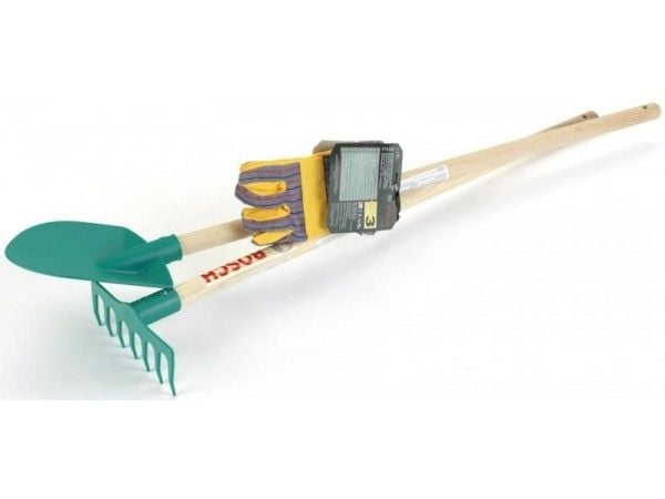 Klein hagesett Bosch - hansker, spade, rive (uni.)