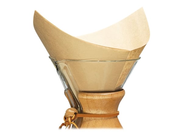 Chemex - Bonded filter - kaffebryggare - natural (paket om 100) - för P/N: CM-10A, CM-6A, CM-6GH, CM-8A, CM-8GH