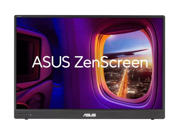 ASUS ZenScreen MB16FC - LED-skjerm - 16" - portabel - 1920 x 1200 WUXGA @ 75 Hz - IPS - 300 cd/m² - 1000:1 - 5 ms - Mini HDMI, 2xUSB-C - svart