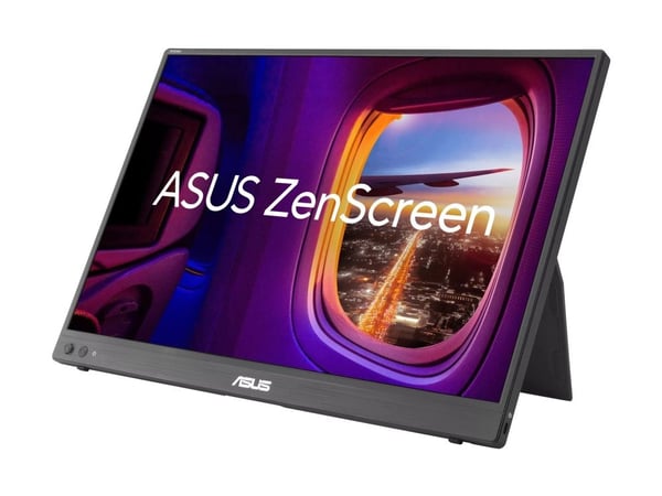ASUS ZenScreen MB16FC - LED-skjerm - 16" - portabel - 1920 x 1200 WUXGA @ 75 Hz - IPS - 300 cd/m² - 1000:1 - 5 ms - Mini HDMI, 2xUSB-C - svart