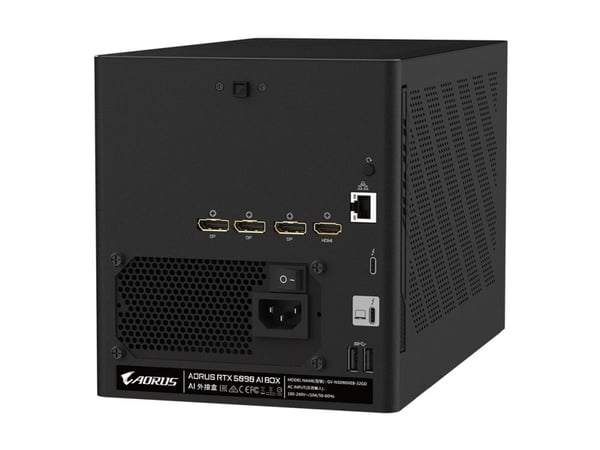 GIGABYTE AORUS RTX 5090 AI BOX, Sort, 1 stk, NVIDIA, GeForce RTX 5090, 7680 x 4320 piksler, 32 GB