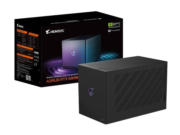 GIGABYTE AORUS RTX 5090 AI BOX, Sort, 1 stk, NVIDIA, GeForce RTX 5090, 7680 x 4320 piksler, 32 GB