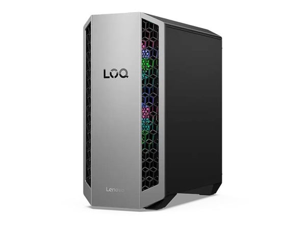 Lenovo LOQ 26ADR10 91DF - Tower gaming - Ryzen 7 8745HX / inntil 5.1 GHz - RAM 16 GB - SSD 512 GB - NVMe - GeForce RTX 5050 - Gigabit Ethernet, Blu...