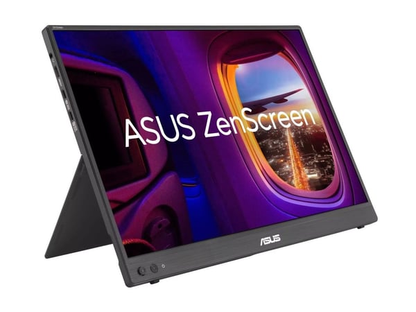 ASUS ZenScreen MB16FC - LED-skjerm - 16" - portabel - 1920 x 1200 WUXGA @ 75 Hz - IPS - 300 cd/m² - 1000:1 - 5 ms - Mini HDMI, 2xUSB-C - svart
