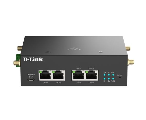 D-LINK 5G industrimodem M2M PoE+ 4x10/100/1000 2xSIM 5G/LTE
