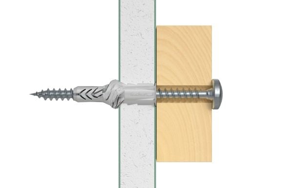 Fischer 505483, Veggplugg, Murstein, Betong, 40 mm, 8 mm, 5 cm, 4,5 mm