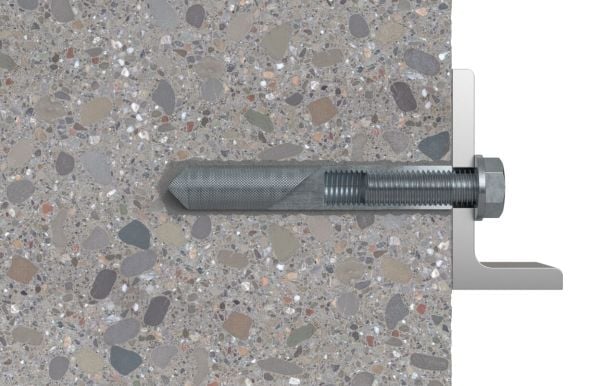 Fischer 50564, Gjenget anker, Betong, Sinkbelagt stål, M20, 2,8 cm, 200 mm