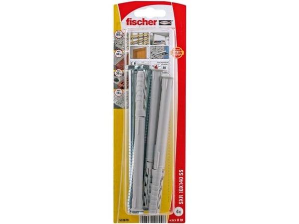 Fischer SXR 10 x 140 SS K NV Pitkävartinen raakapihdit 140 mm 532679 1 sarja