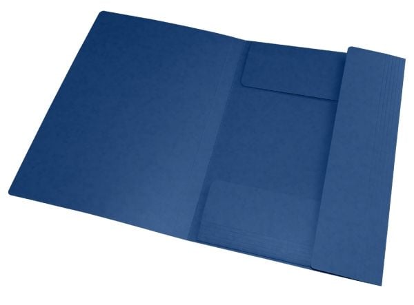 Elastisk mapp Oxford Top File+, 3-flik, A4, blå