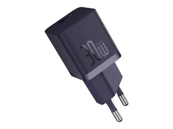 Baseus GaN5 30W Mini, Sisätila, AC, Purppura