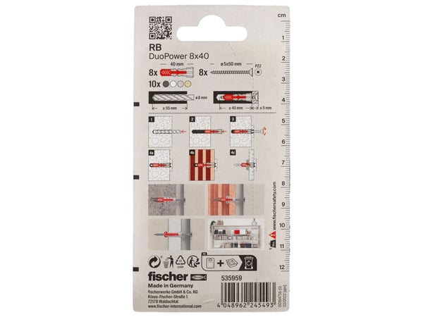 Fischer 535959, 8 styck